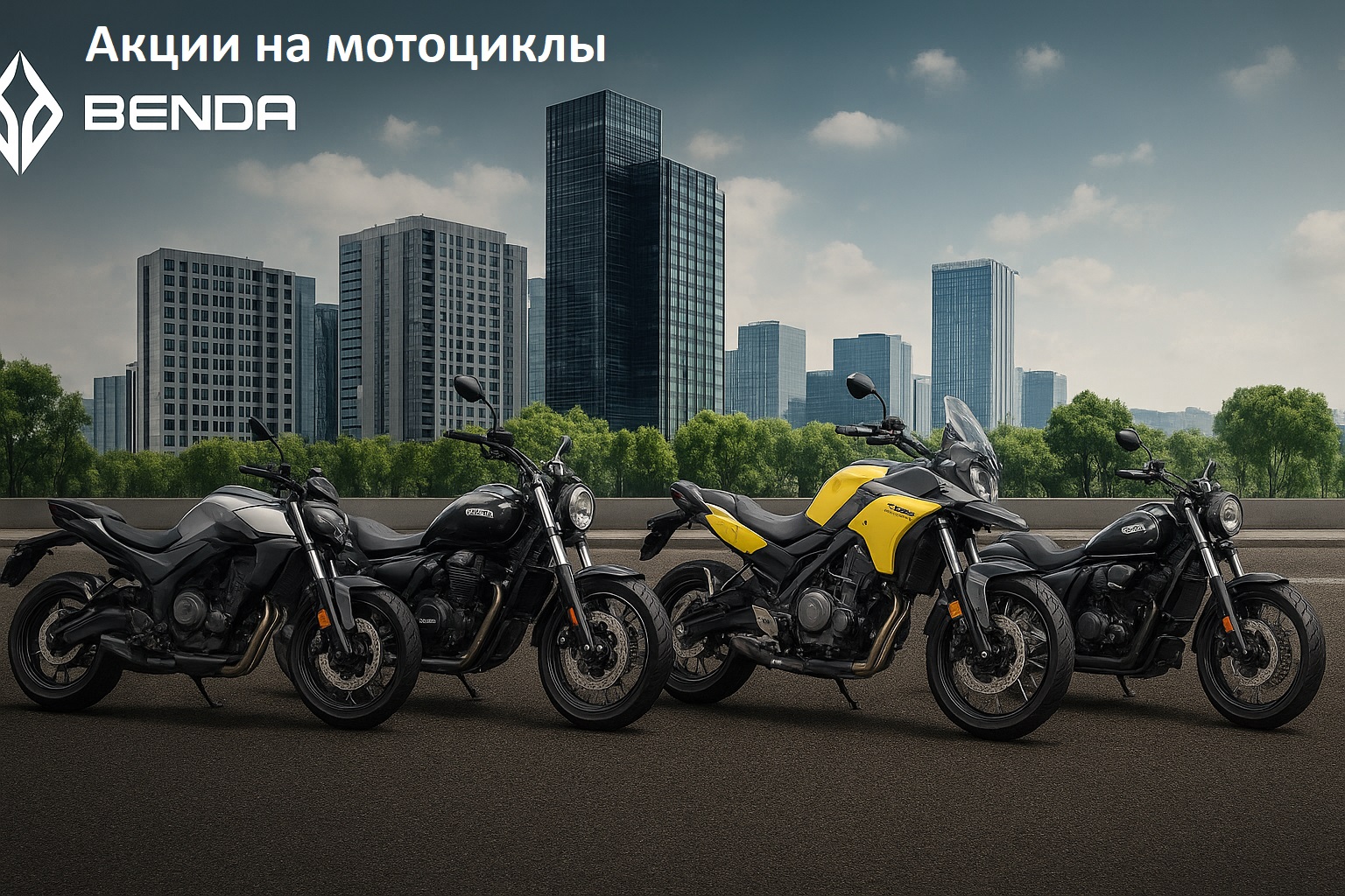 Акции на мотоциклы Benda